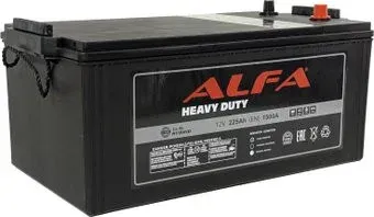 ALFA Heavy Duty (3) евро L+ (225 А·ч)
