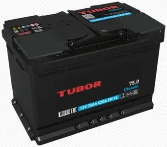 Tubor Classic R+ (75 А·ч)