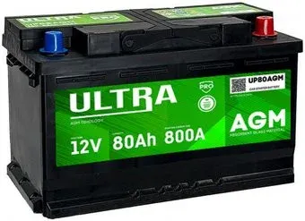 Ultra PRO AGM R+ (80 А·ч)