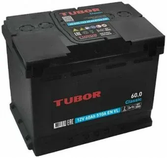 Tubor Classic R+ (60 А·ч)