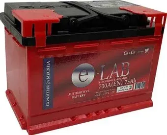 E-Lab 6СТ-75 L+ (75 А·ч)
