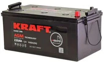KRAFT AGM 210(3) евро L+ NEW (220 А·ч)
