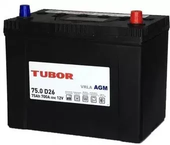 Tubor Asia AGM R+ (75 А·ч)