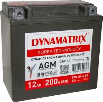 Dynamatrix AGM DEK131 200A (12 А·ч)