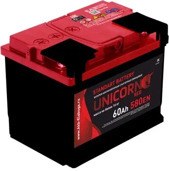 Unicorn Red 6СТ-60 о.п. (60 А·ч)