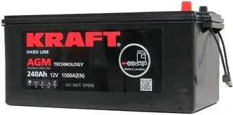 KRAFT AGM 240(3) евро (240 А·ч)