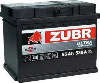 Zubr Ultra Yuasa R+ Турция (55 А·ч)