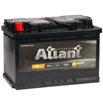 Atlant L+ (75 А·ч) черный