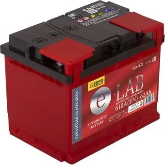 E-Lab 6СТ- 62R (62 А·ч)
