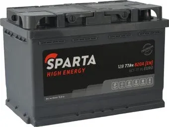 Sparta High Energy 6CT-77 VL Euro (77 А·ч)