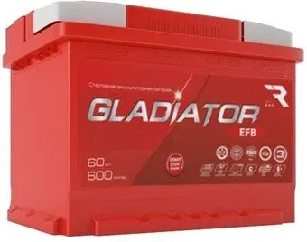 Gladiator EFB 60 R+ (60 А·ч)
