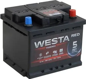 Westa 6СТ-50 VLR Euro низкий (50 А·ч)