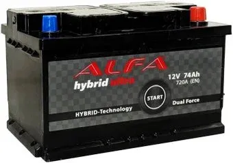 ALFA Hybrid R+ низ. (74 А·ч)