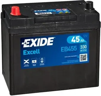 Exide Excell EB455 (45 А/ч)