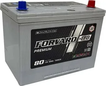 Forvard EFB Premium Asia R+ (80 А·ч)
