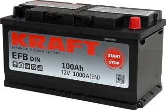 KRAFT EFB R+ (100 А·ч)