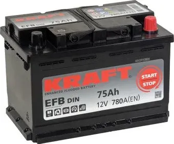 KRAFT EFB R+ (75 А·ч)