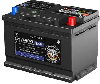 Иркут 6CT-77VL-R (77 А·ч)