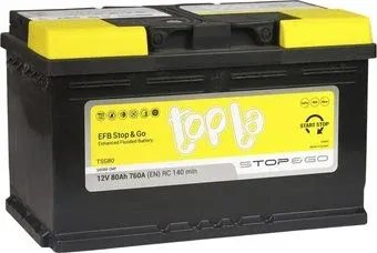 Topla EFB Stop&Go R+ (80 А·ч)