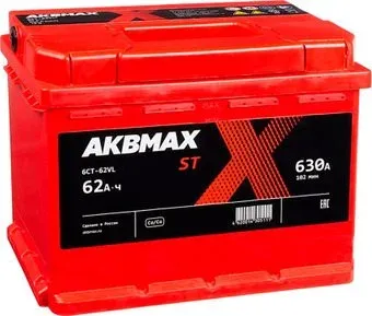 AKBMAX ST L+ (62 А·ч)