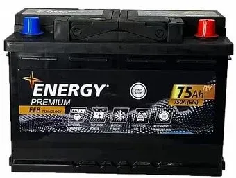 Energy Premium EFB R+ низ (75 А·ч)