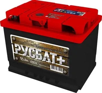 AKOM Русбат+ 6СТ-55p (55 А·ч)