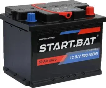 Стартбат 12V60 R+ евро (60 А·ч)