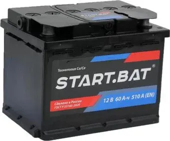 Стартбат 12V60 L+ рус (60 А·ч)