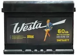 Westa Black R+ низ (60 А·ч)