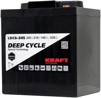 KRAFT 6V-245Ah(C20) L+ (245 А·ч)