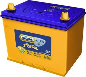 AKOM Asia+EFB 75e (75 А·ч)