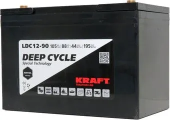 KRAFT 12V-105Ah(C20) L+ (105 А·ч)