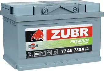 Zubr Premium Yuasa R+ Турция (77 А·ч)