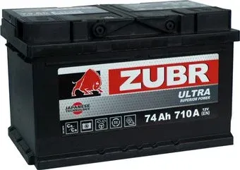 Zubr Ultra Yuasa R+ Турция (74 А·ч)
