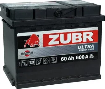 Zubr Ultra Yuasa R+ Турция (60 А·ч)