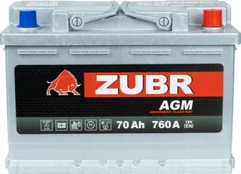 Zubr AGM R+ Турция (70 А·ч)
