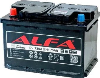 ALFA Standard 75 L+ (75 А·ч)