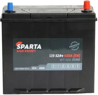 Sparta High Energy Asia 6СТ-52 Евро 450A (52 А·ч)