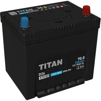 Titan Classic Asia 70 JR (70 А·ч)