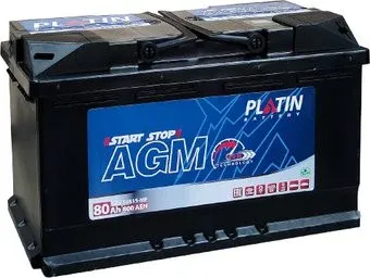 Platin AGM 800A R+ (80 А·ч)
