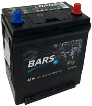 BARS Asia 42 JR+ тонкие клеммы с бортом (42 А·ч)