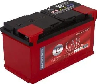 E-Lab 6СТ- 75L (75 А·ч)