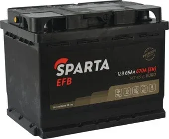 Sparta EFB 6CT-65 VL Euro (65 А·ч)