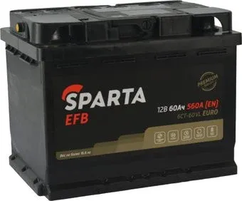 Sparta EFB 6CT-60 VL Euro (60 А·ч)