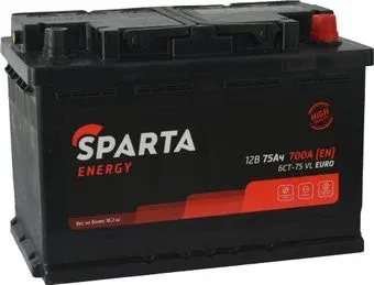 Sparta Energy 6CT-75 VL Euro (75 А·ч)