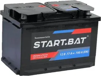 Стартбат 12V77 R+ евро (77 А·ч)