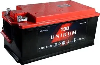 Unikum 6СТ-190 АПЗ п.п. крышка KAMINA болт (190 А·ч)