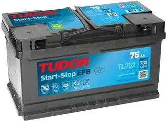 Tudor Start-Stop EFB TL752 (75 А·ч)