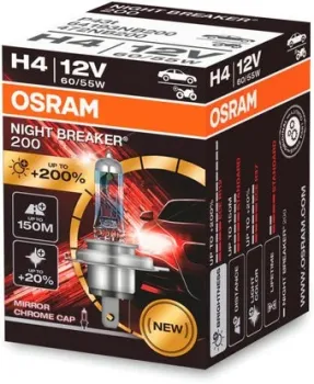Osram Night Breaker 200 H4 64193NB200 (картонная коробка, 1 шт)
