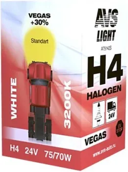 AVS Vegas H4 24V 75/70W 1шт [A78142S]